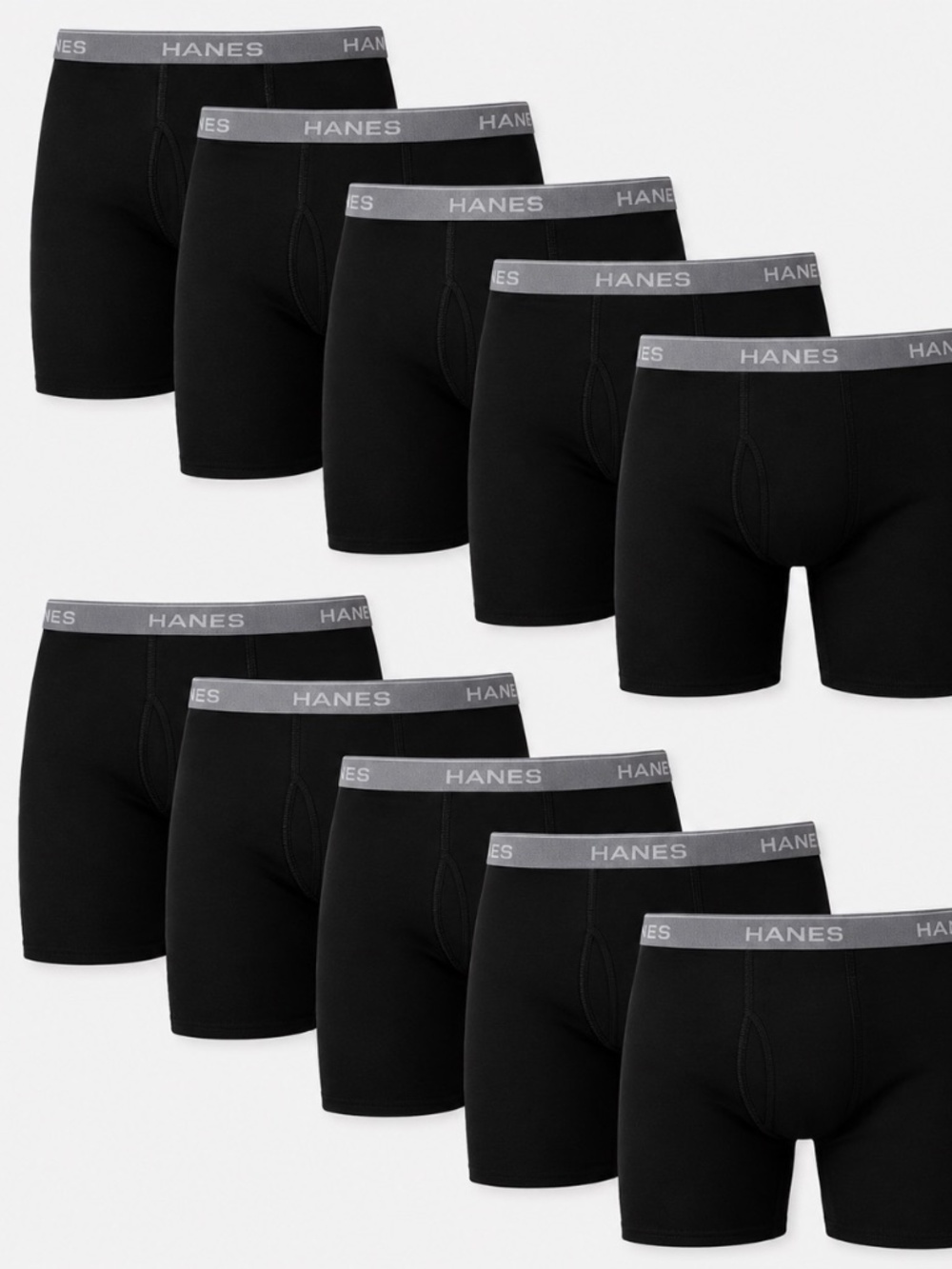Hanes Men Hanes Boxer Briefs, Cool Dri Moisture-Wicking Underwear, Cotton No-Rid